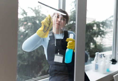 Nettoyage de vitres intérieures et extérieures à la Garde